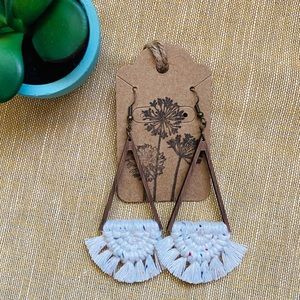 Handmade macrame earrings